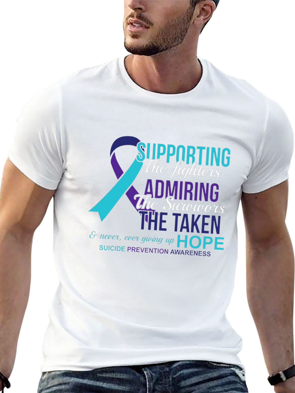 Suicide Prevention Awareness T-Shirt - Supporting The Fighters