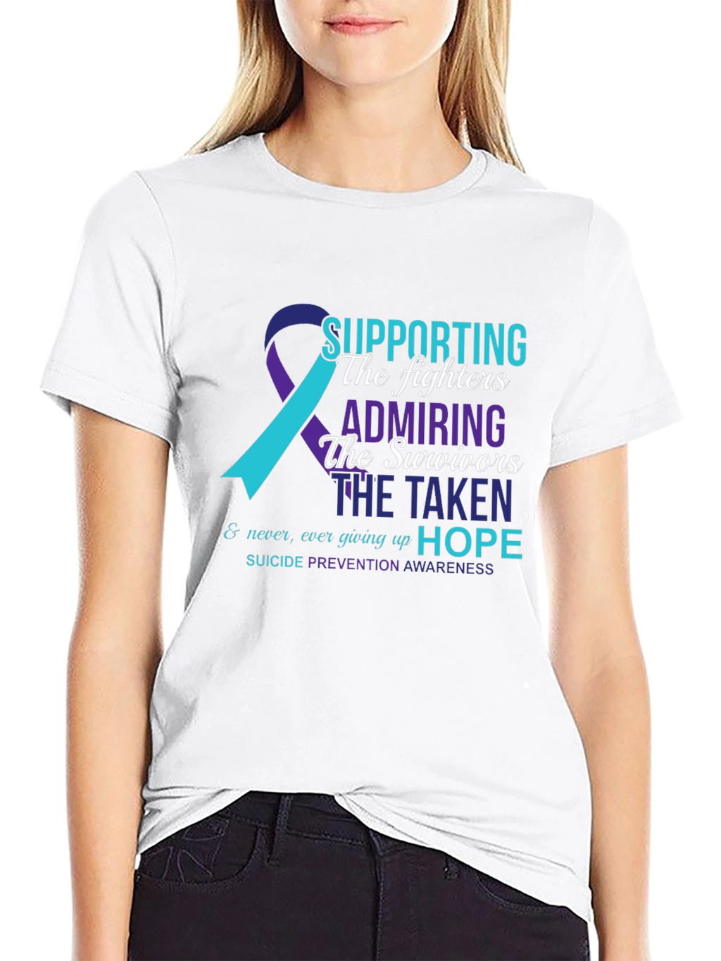 Suicide Prevention Awareness T-Shirt - Supporting The Fighters