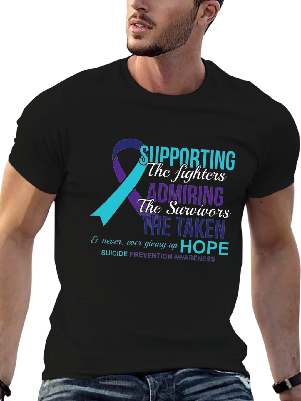 Suicide Prevention Awareness T-Shirt - Supporting The Fighters