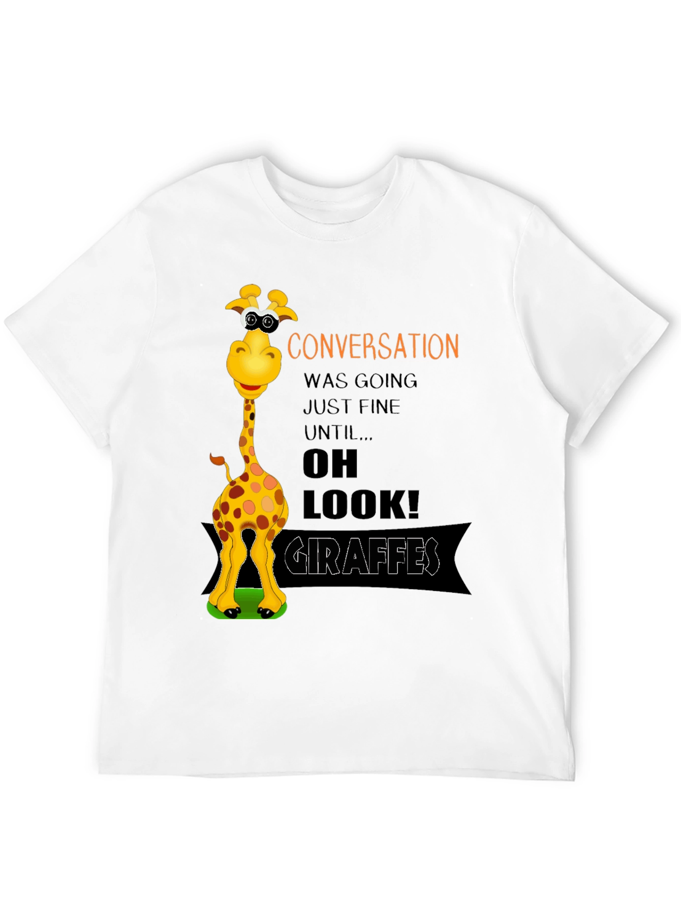 Funny Giraffe Graphic T-Shirt - Conversation Starter