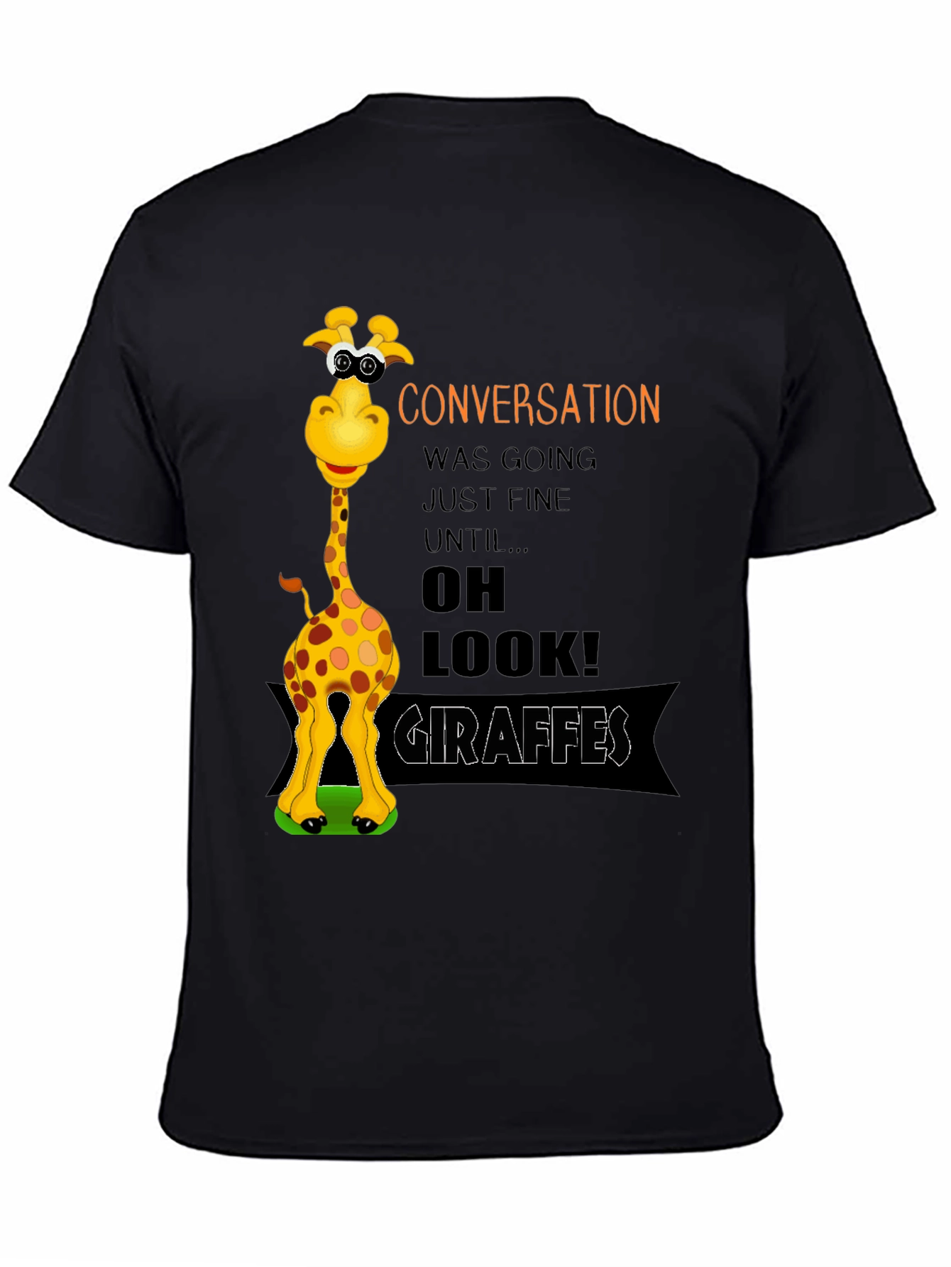 Funny Giraffe Graphic T-Shirt - Conversation Starter