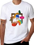 Abstract Art Framed T-Shirt