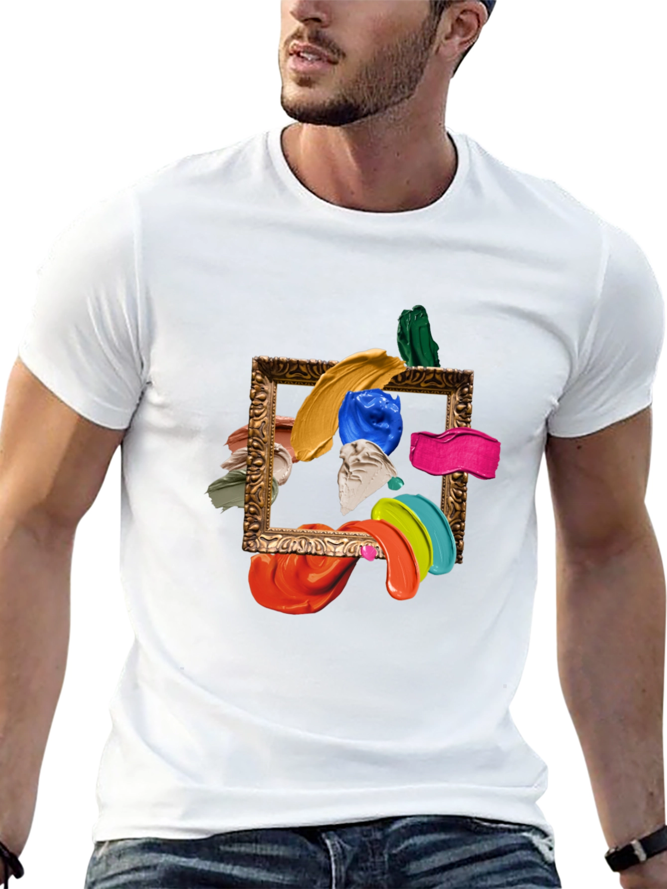 Abstract Art Framed T-Shirt