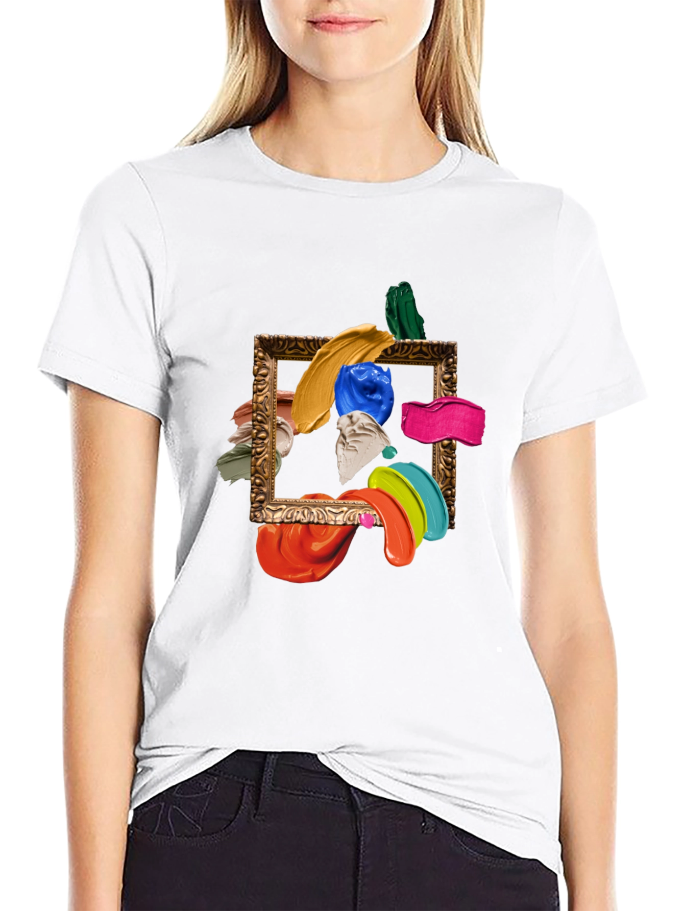 Abstract Art Framed T-Shirt