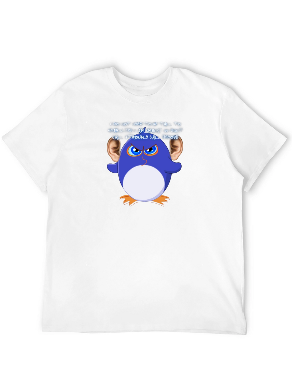 Funny Graphic T-Shirt: Cranky Cartoon Penguin