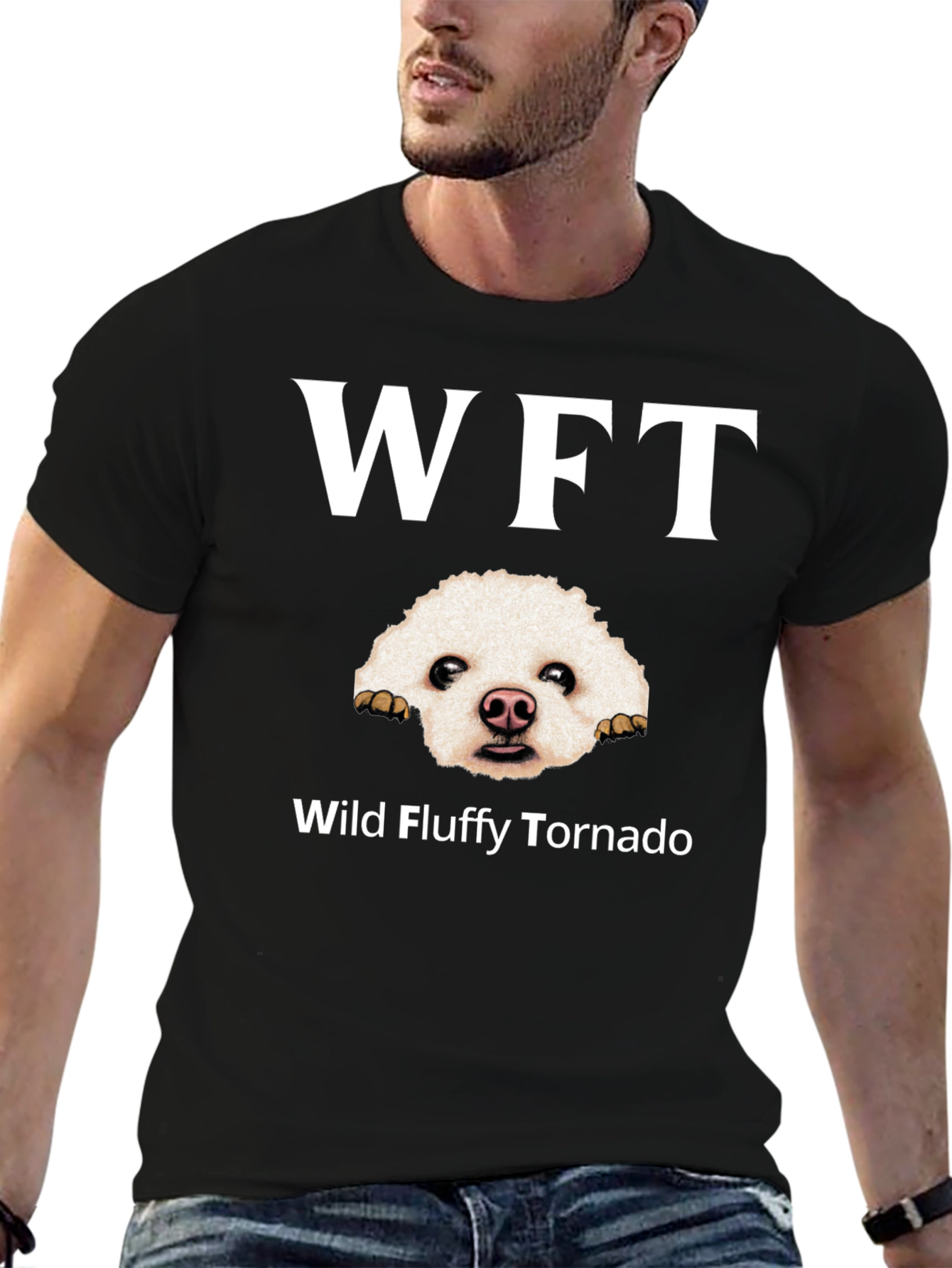 WFT Wild Fluffy Tornado Dog Graphic Tee