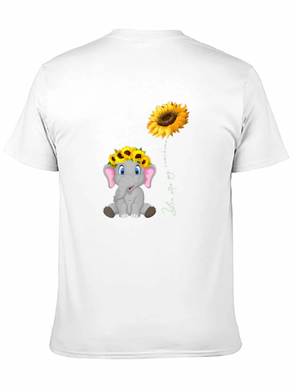Elephant Sunflower Graphic Tee - Unisex
