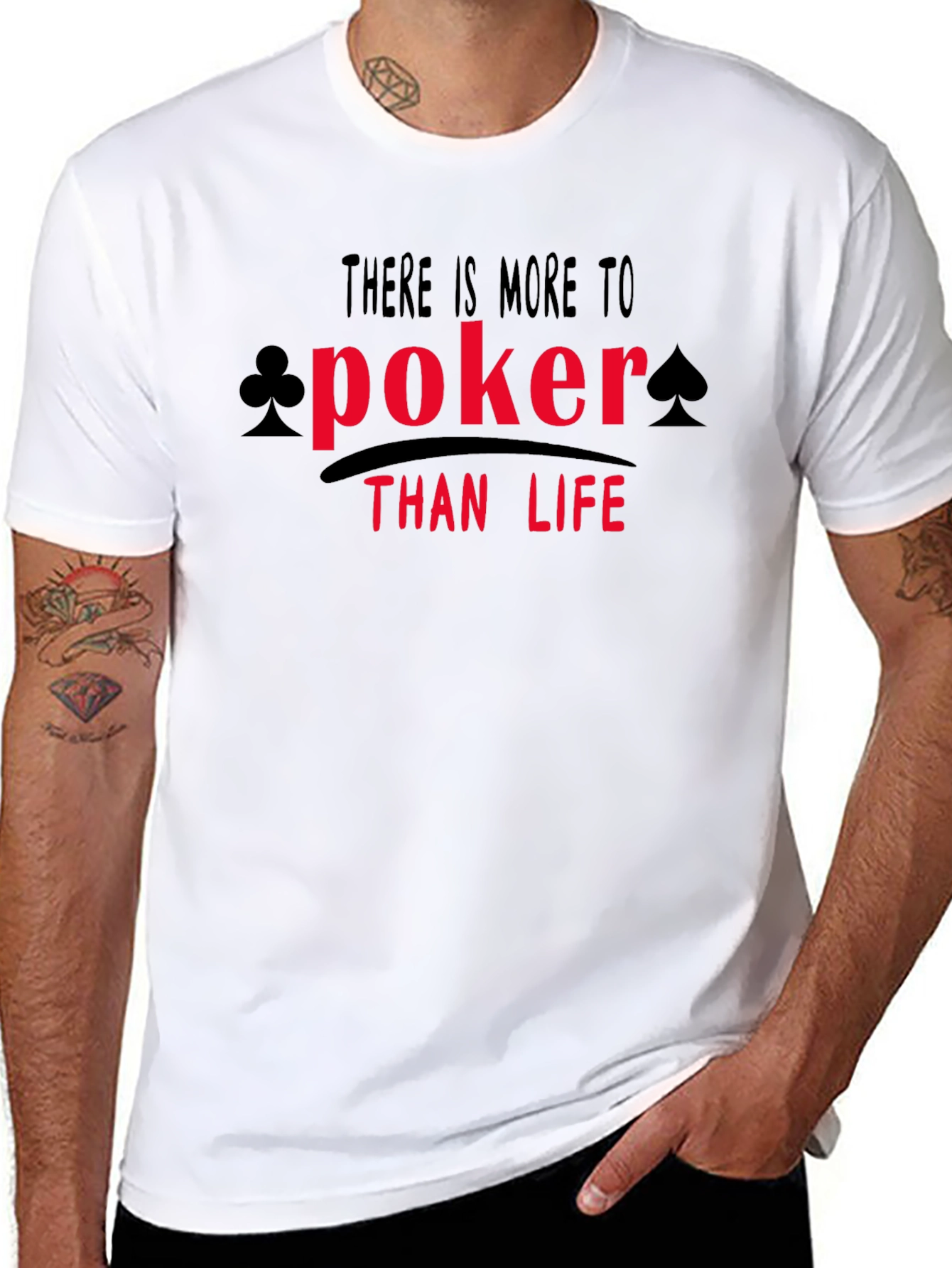 Poker Than Life Graphic Tee - Black