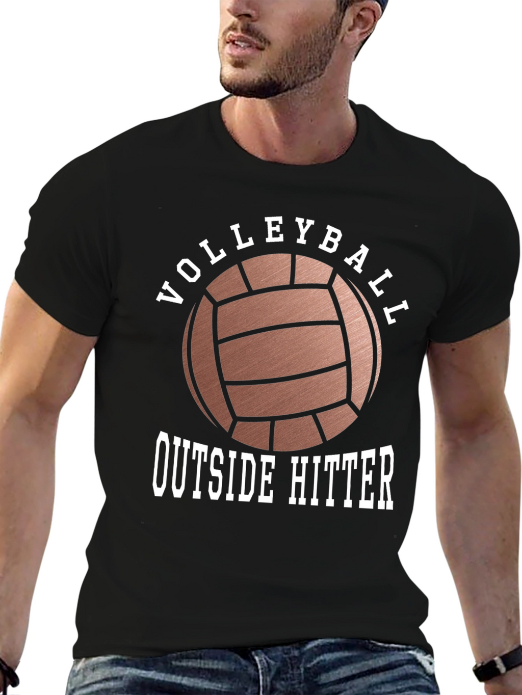 Volleyball Outside Hitter Graphic T-Shirt
