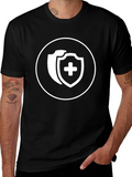 Black T-Shirt with Shield Medical Logo