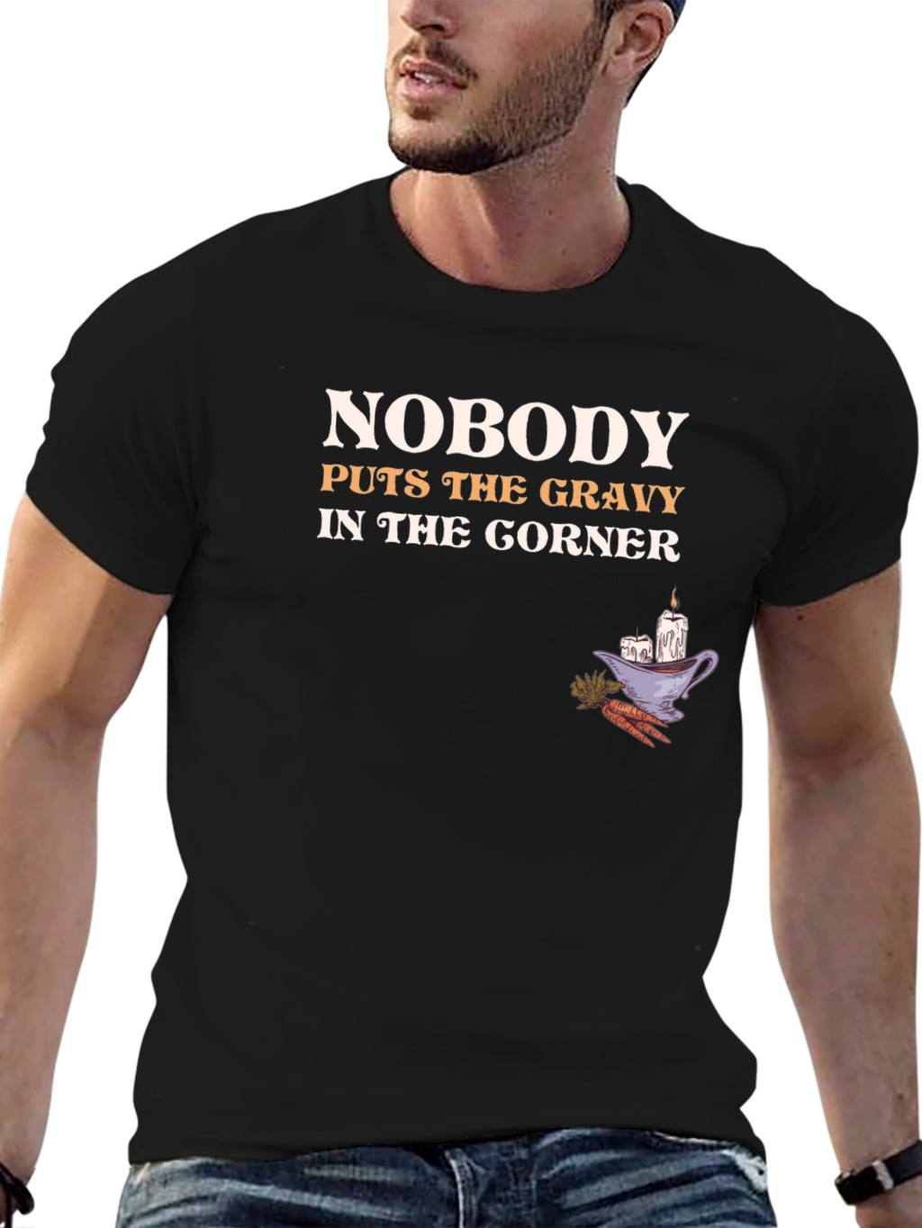 Funny Thanksgiving T-Shirt - Nobody Puts the Gravy