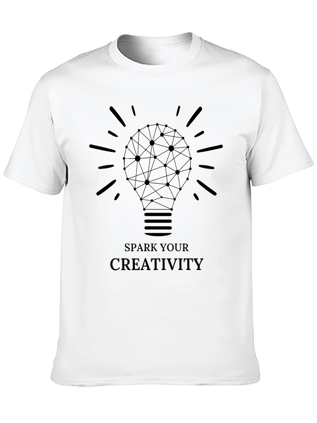 Spark Your Creativity Black Graphic T-Shirt