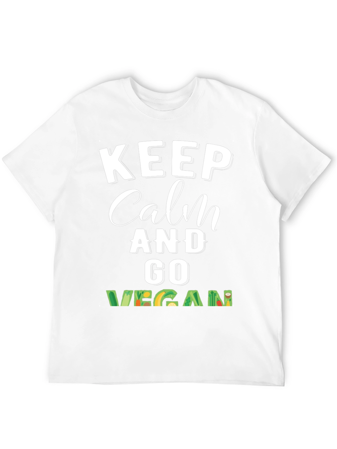 Keep Calm and Go Vegan T-Shirt