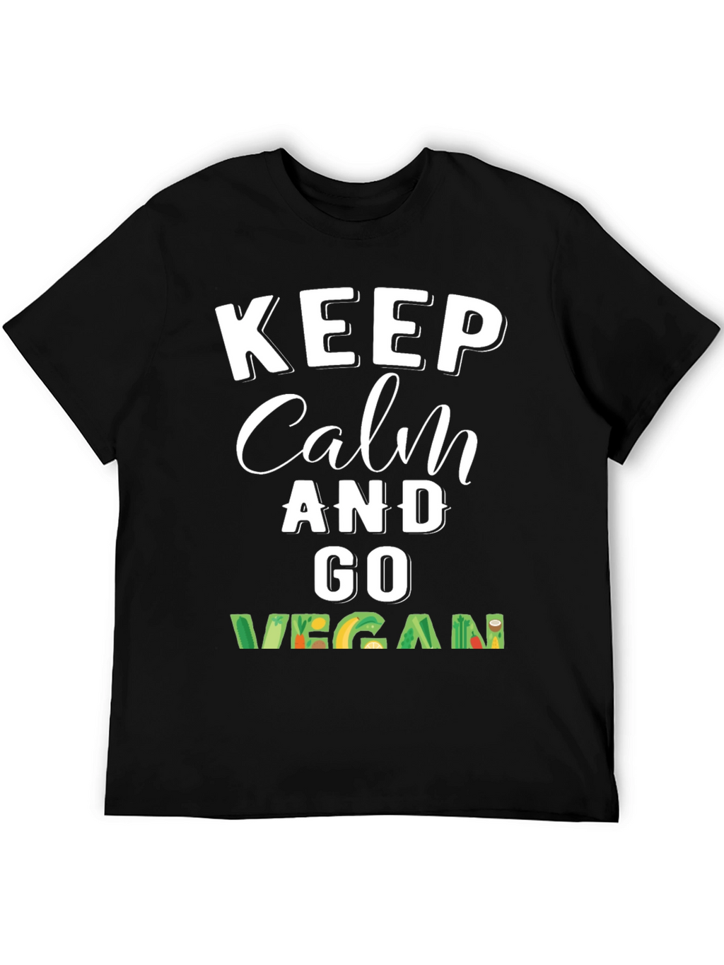 Keep Calm and Go Vegan T-Shirt