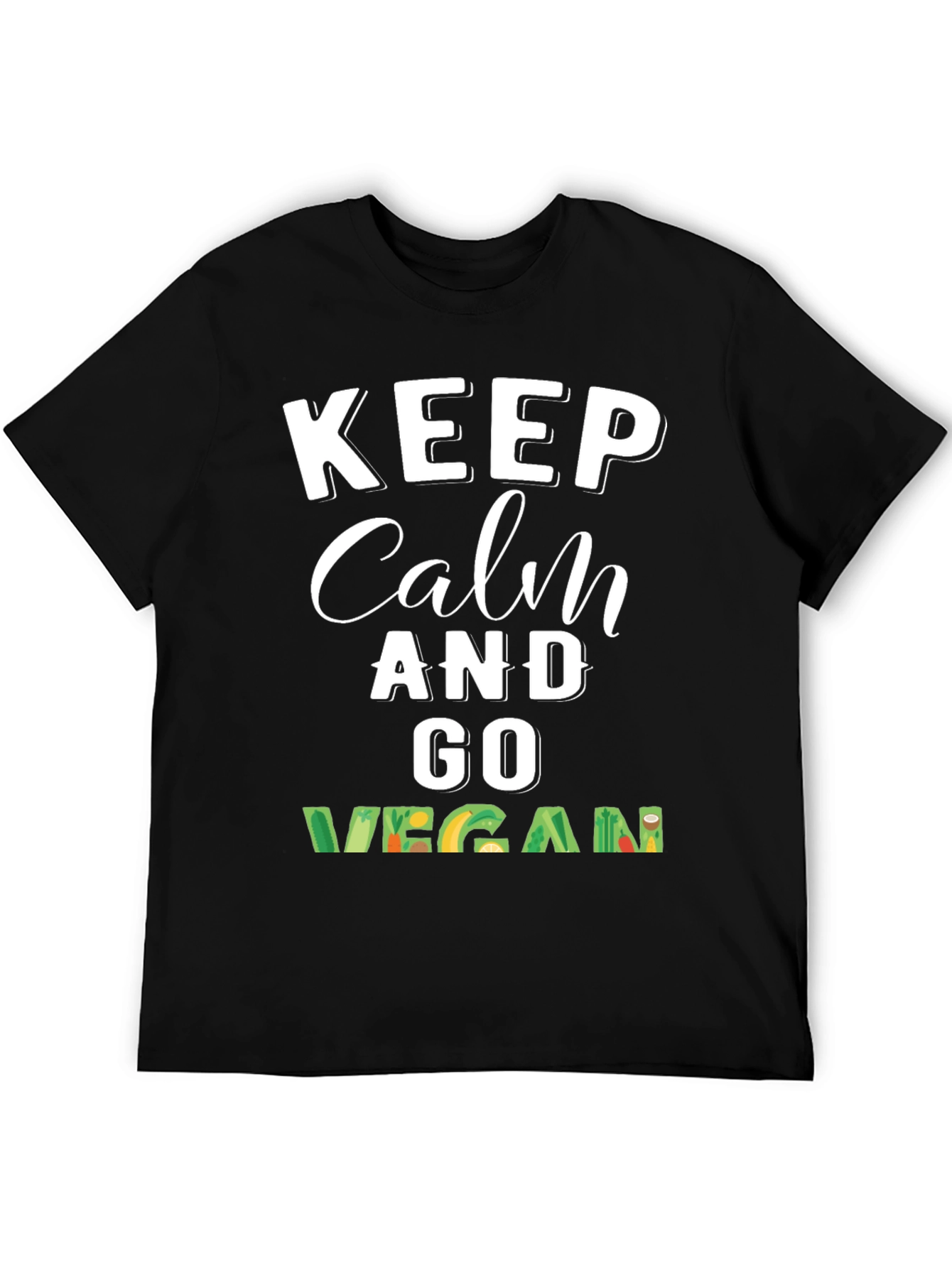 Keep Calm and Go Vegan T-Shirt