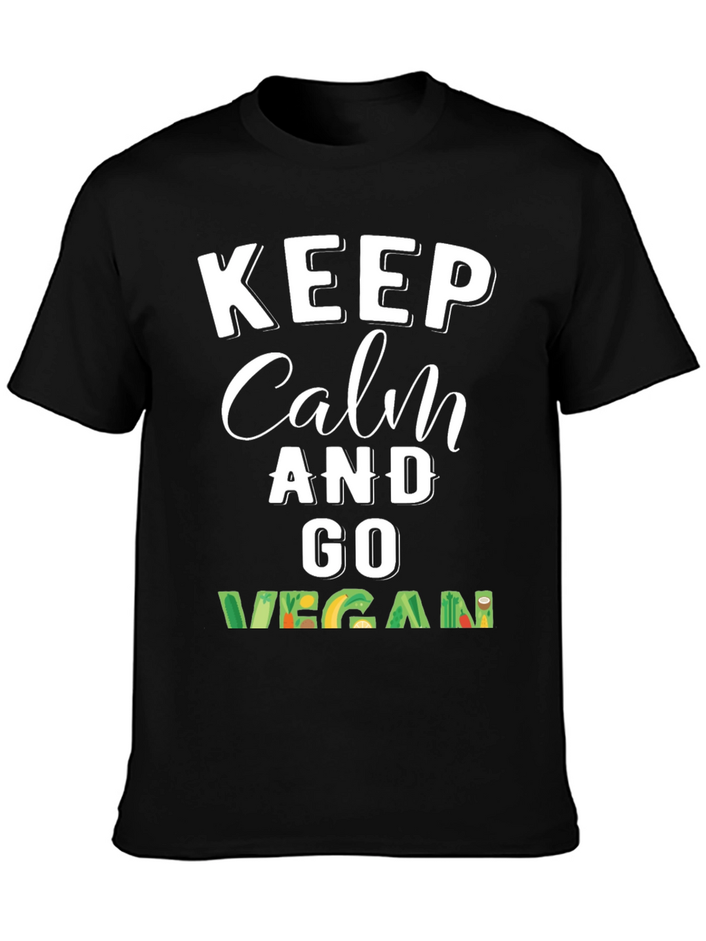 Keep Calm and Go Vegan T-Shirt