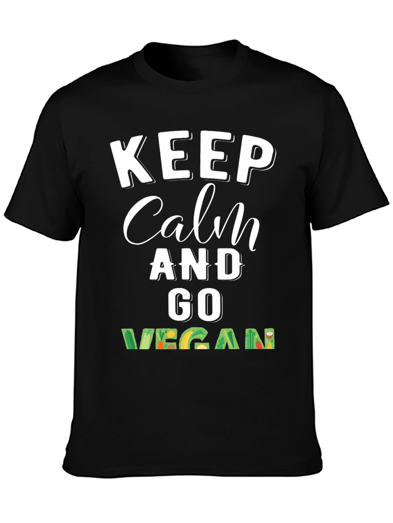 Keep Calm and Go Vegan T-Shirt