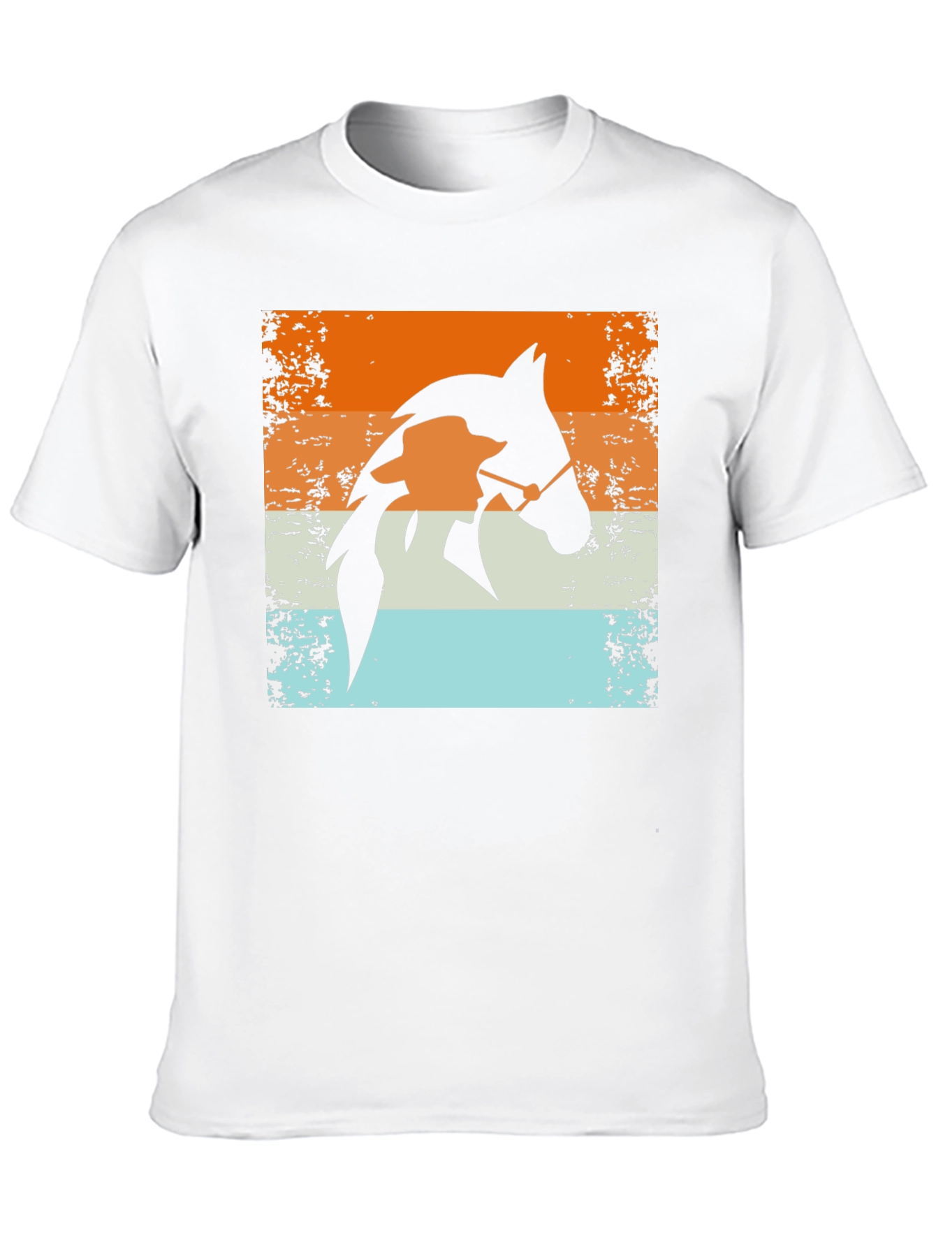 Retro Horse Rider T-Shirt - Equestrian Style