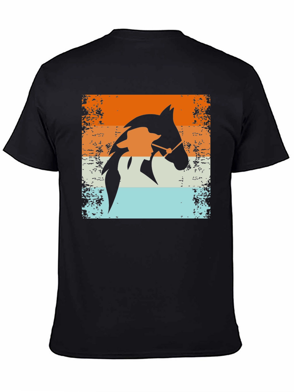Retro Horse Rider T-Shirt - Equestrian Style