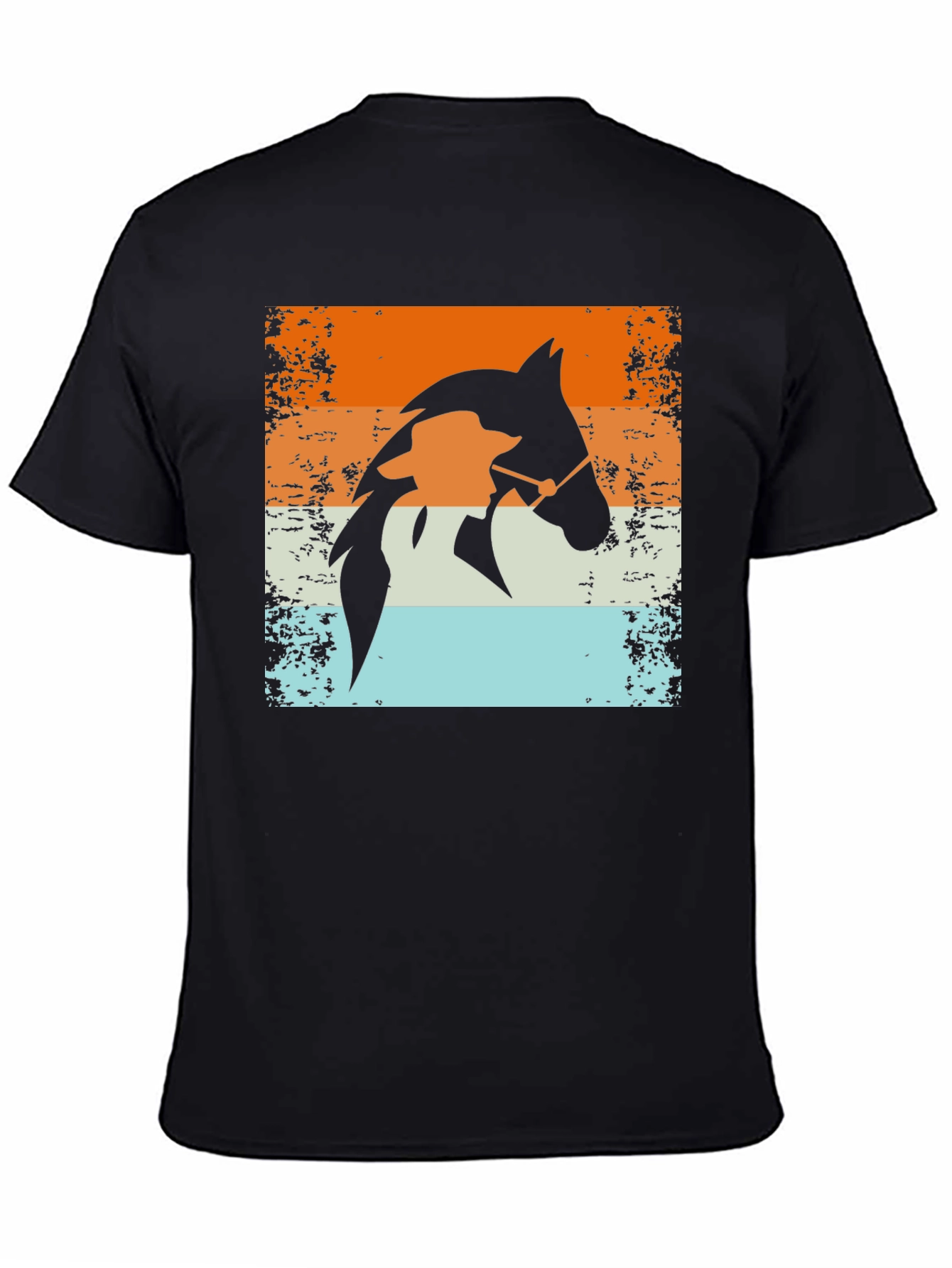 Retro Horse Rider T-Shirt - Equestrian Style