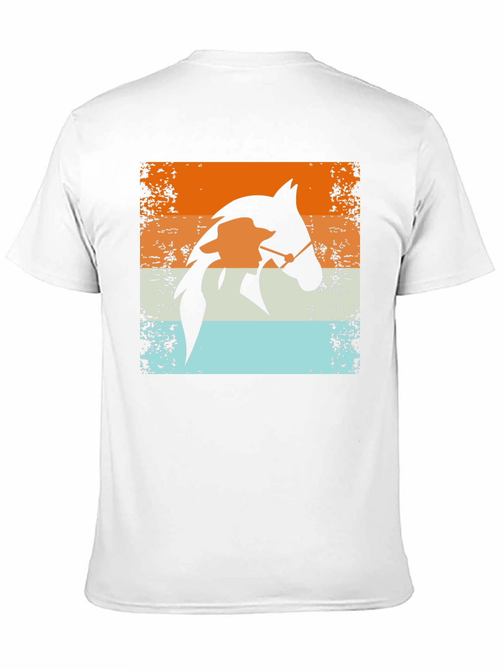 Retro Horse Rider T-Shirt - Equestrian Style