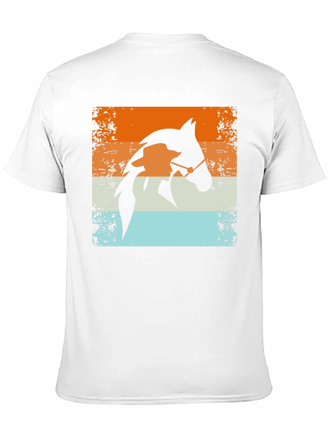 Retro Horse Rider T-Shirt - Equestrian Style