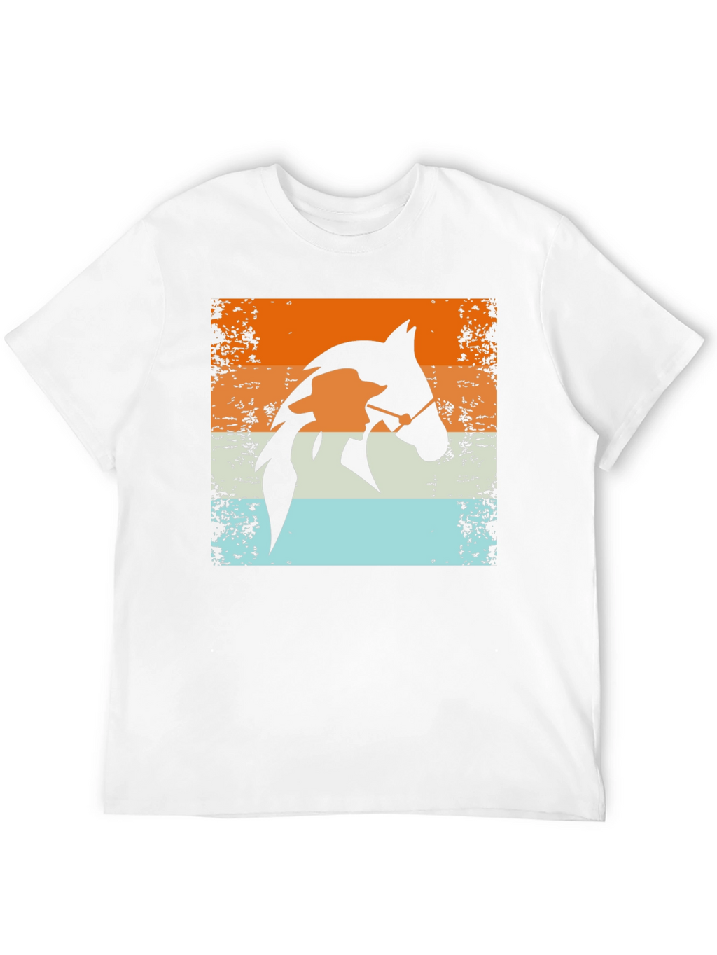 Retro Horse Rider T-Shirt - Equestrian Style