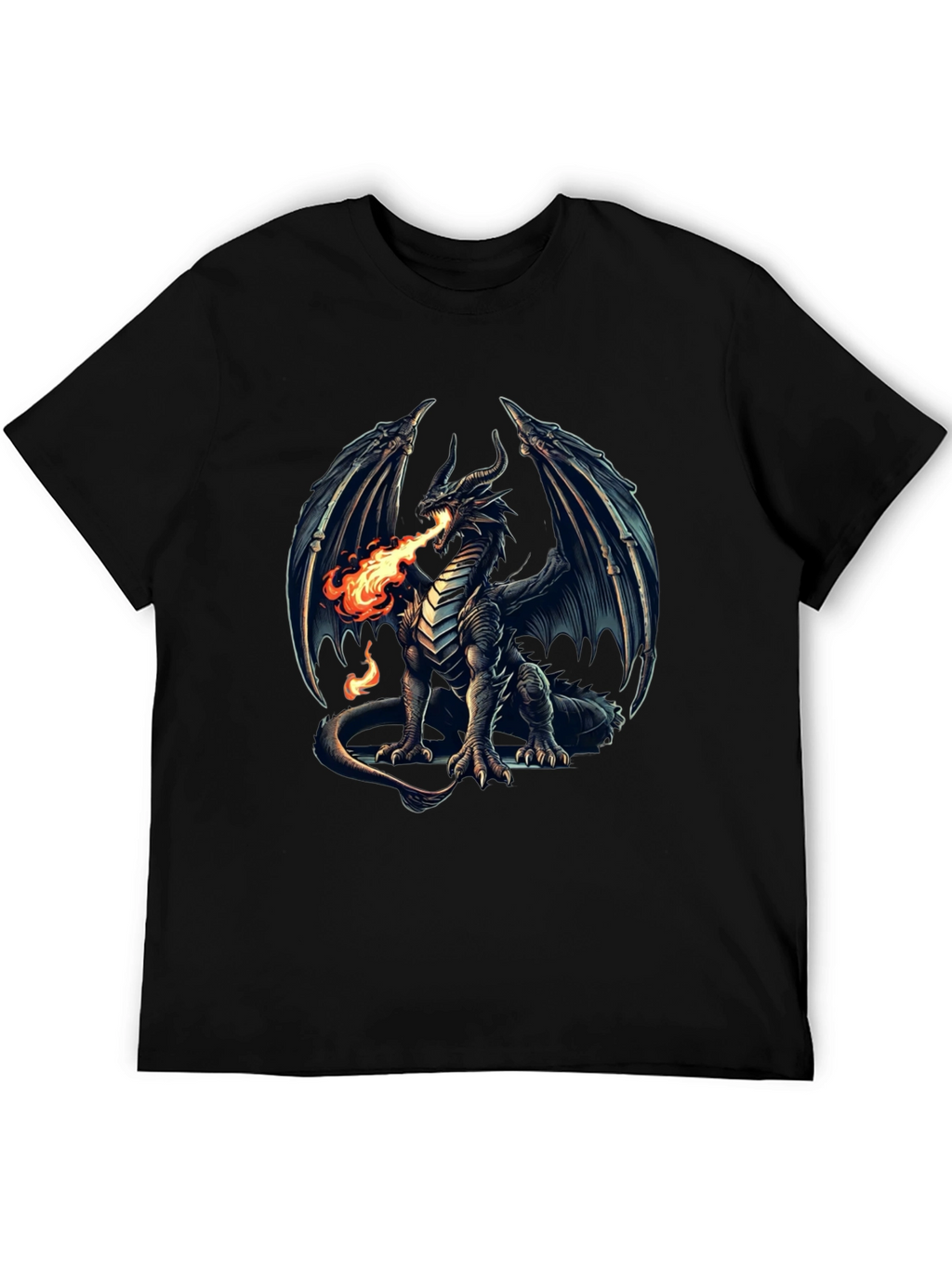 Dragon Fire T-Shirt - Fantasy Graphic Tee
