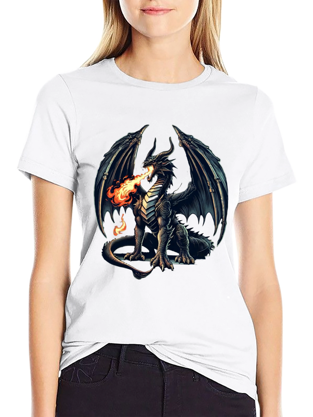 Dragon Fire T-Shirt - Fantasy Graphic Tee