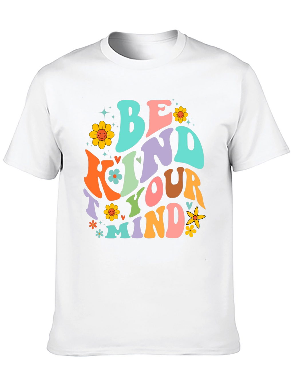Be Kind to Your Mind Black Graphic T-Shirt