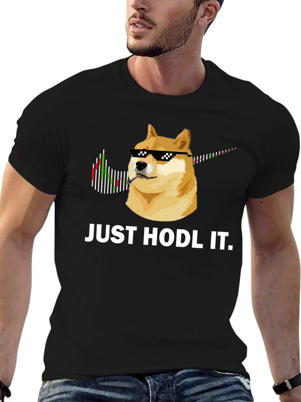 Just Hodl It T-Shirt: Crypto Doge Meme Tee