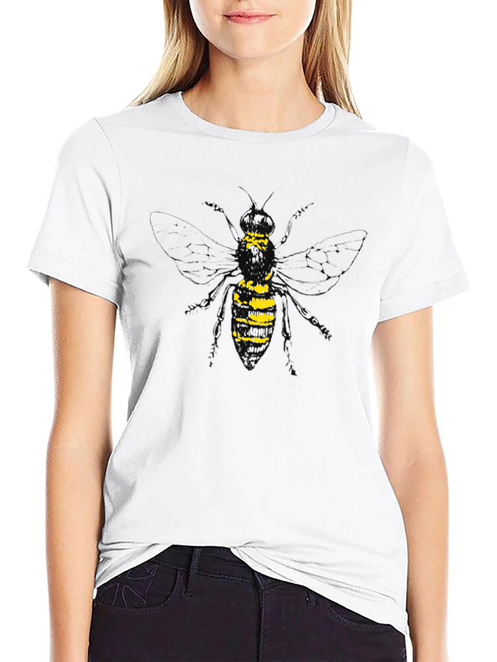 Bee Graphic Black T-Shirt