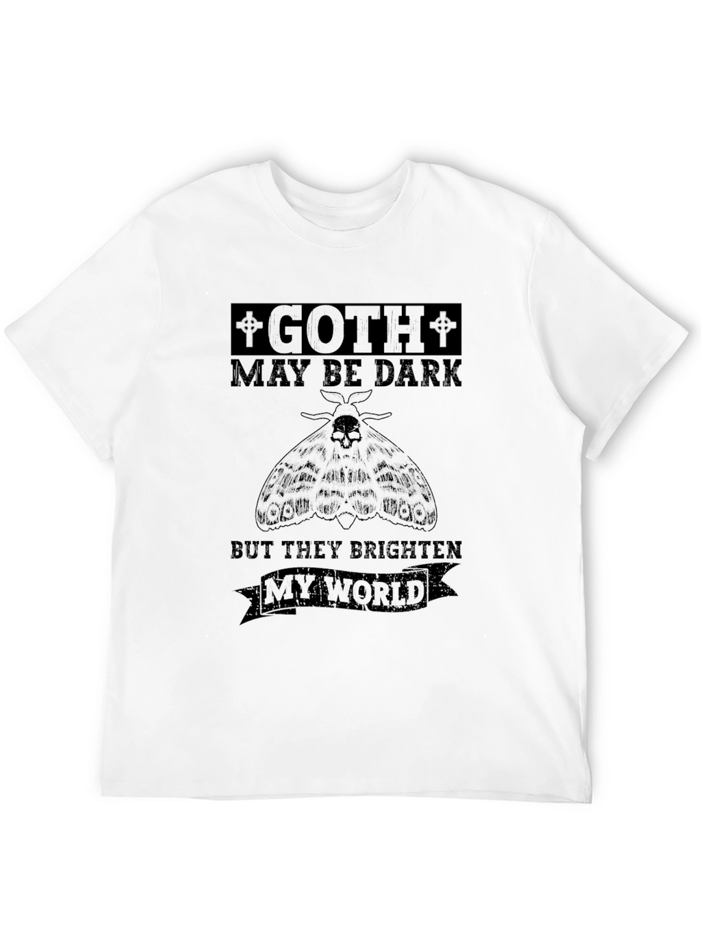 Goth Brighten My World Graphic T-Shirt