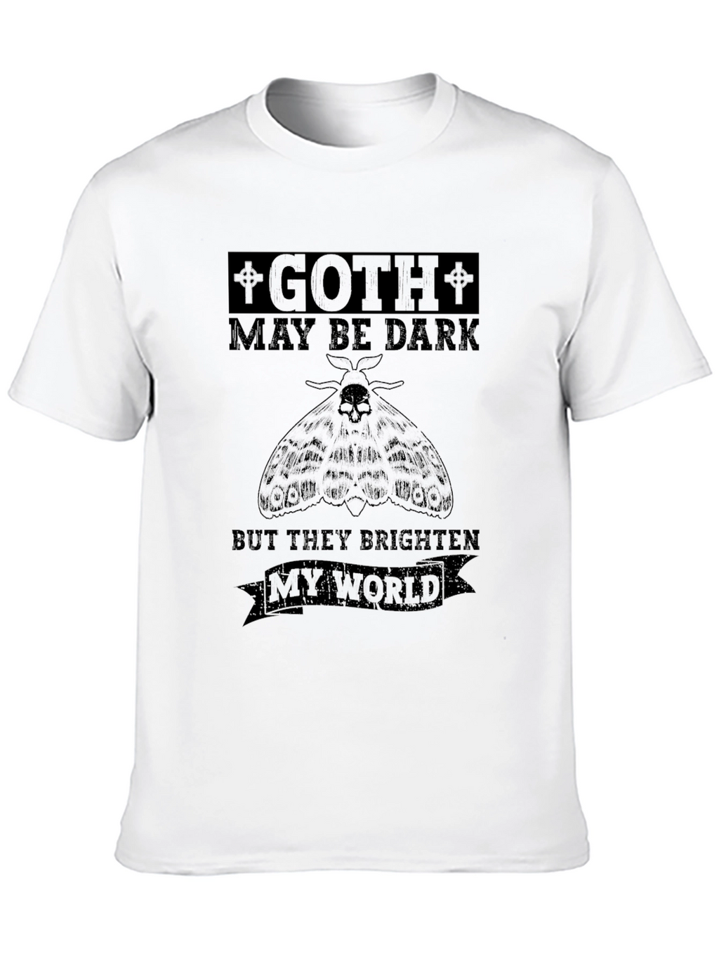 Goth Brighten My World Graphic T-Shirt
