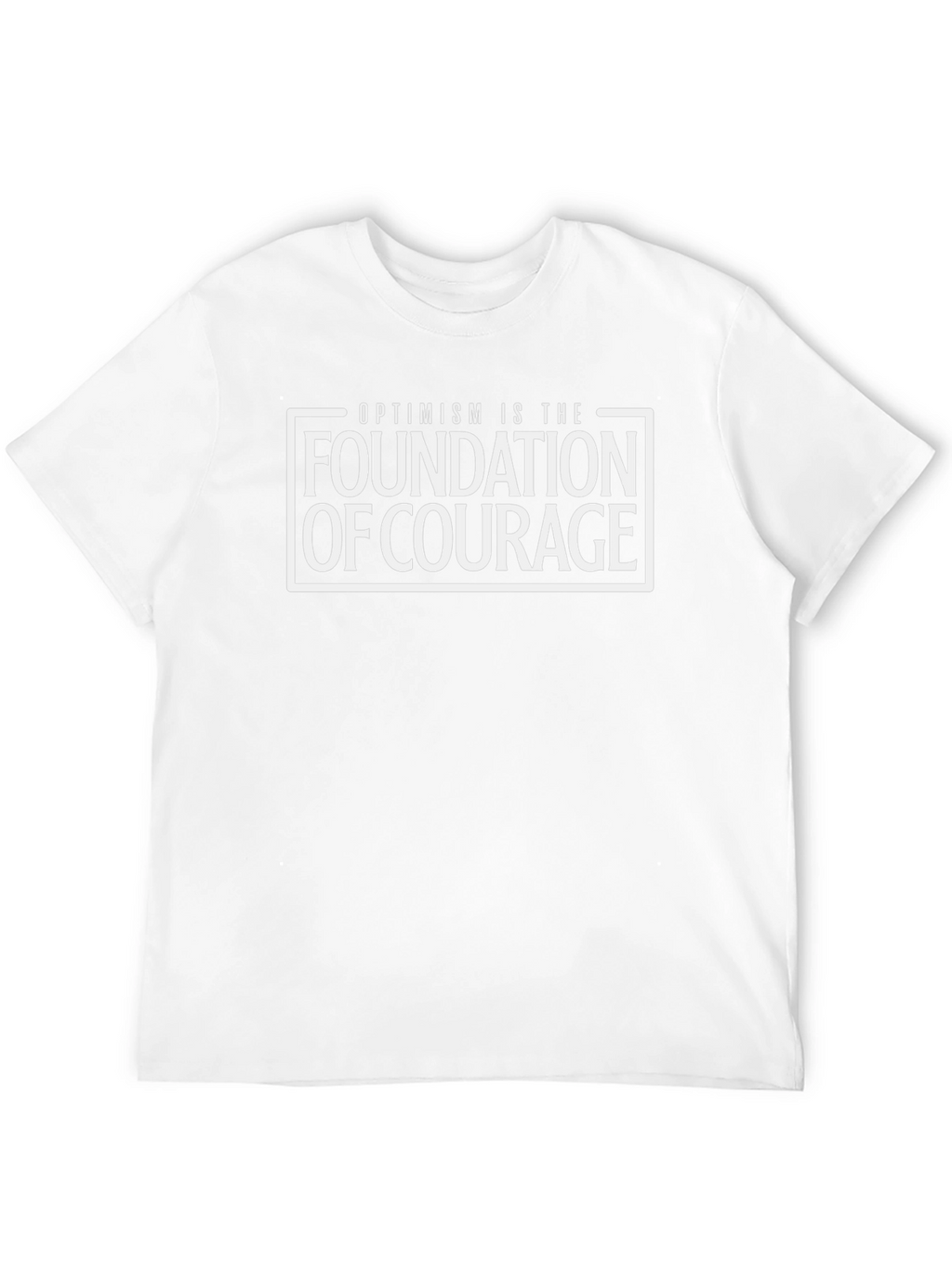 Optimism is Courage T-Shirt - Black Cotton Tee
