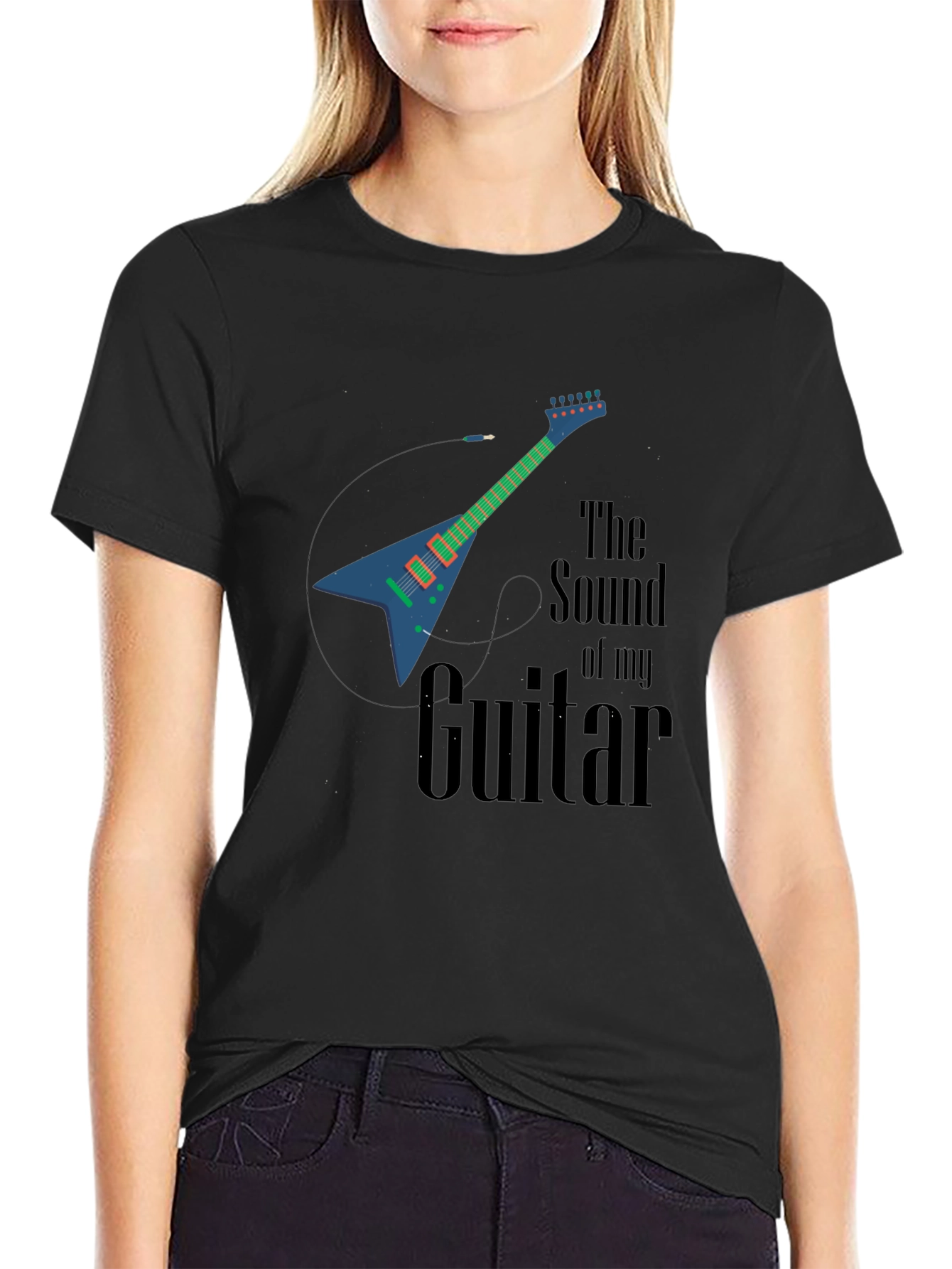 Guitar Sound Graphic Tee - Music Lover T-Shirt