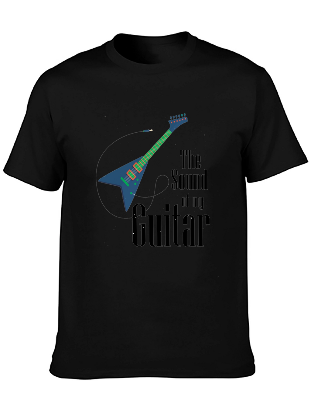 Guitar Sound Graphic Tee - Music Lover T-Shirt