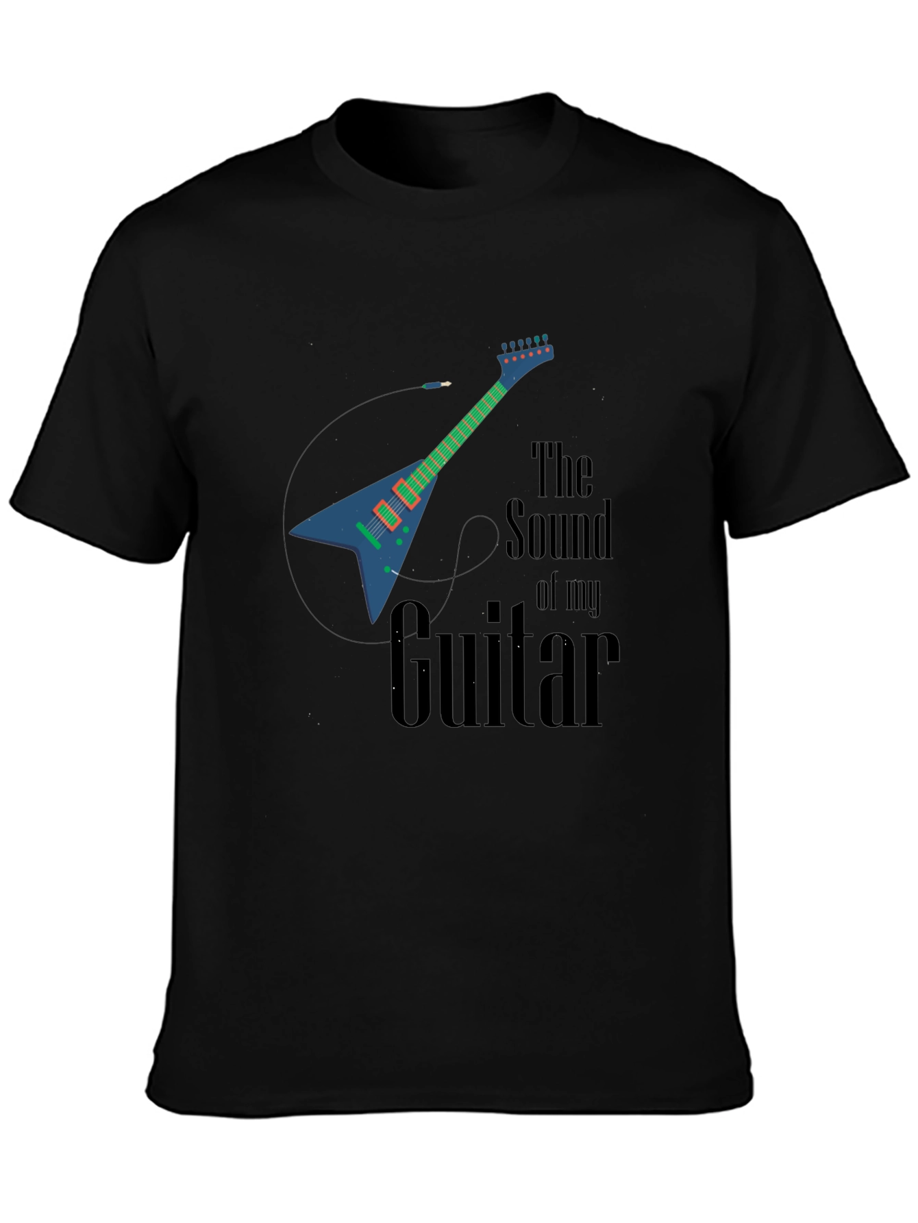Guitar Sound Graphic Tee - Music Lover T-Shirt