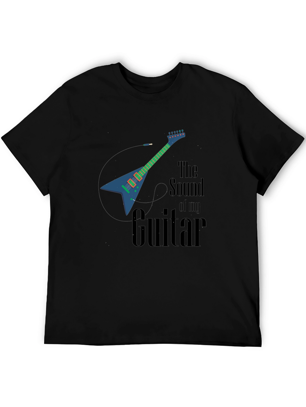 Guitar Sound Graphic Tee - Music Lover T-Shirt