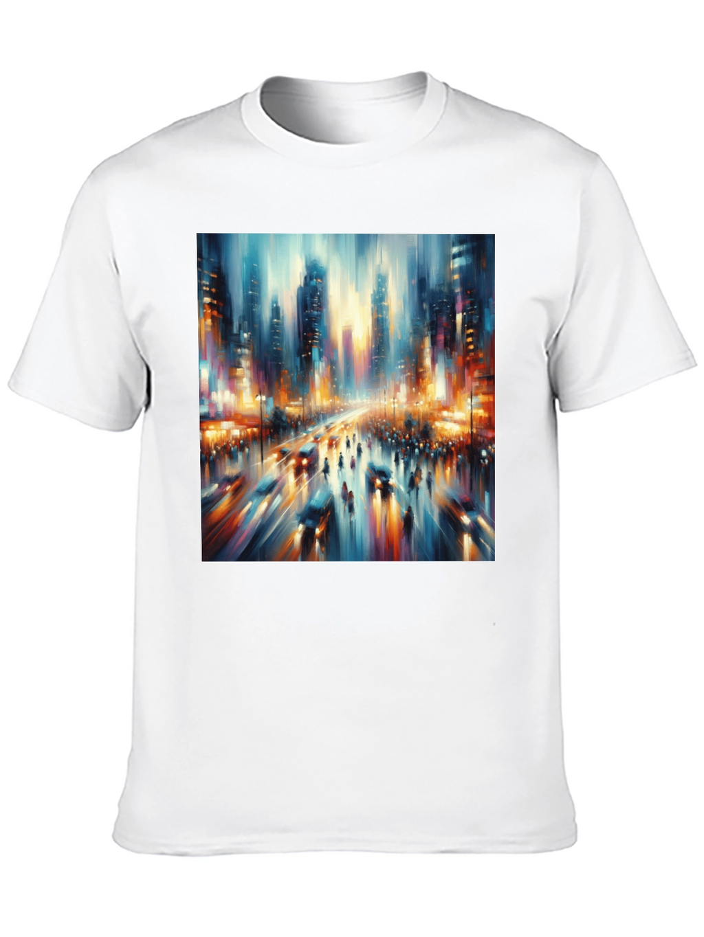 Abstract Cityscape Tee - Modern Art T-Shirt
