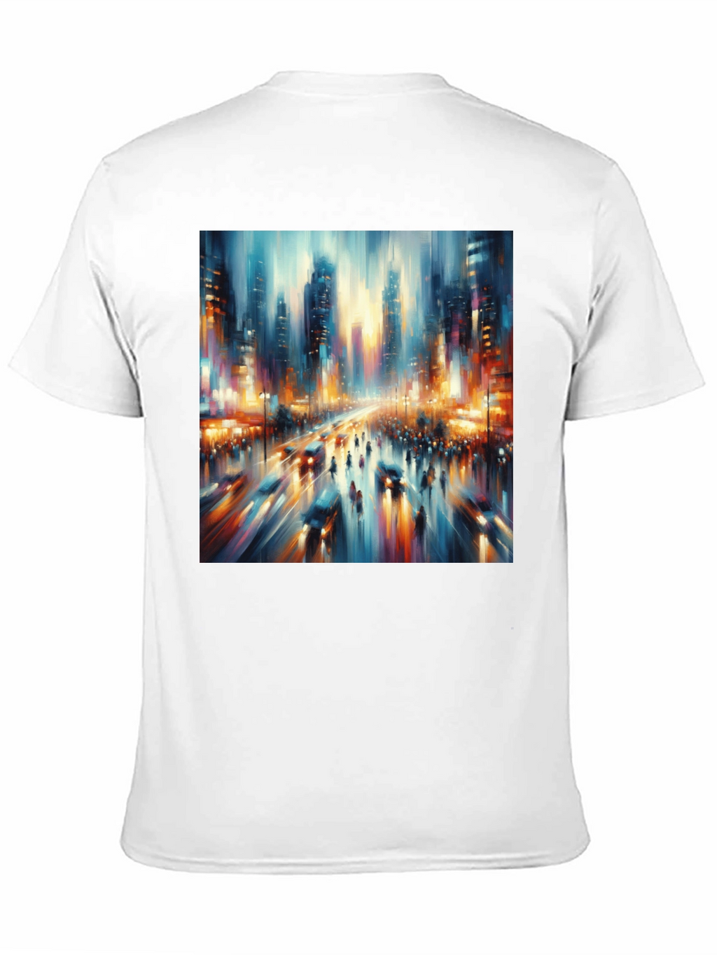 Abstract Cityscape Tee - Modern Art T-Shirt