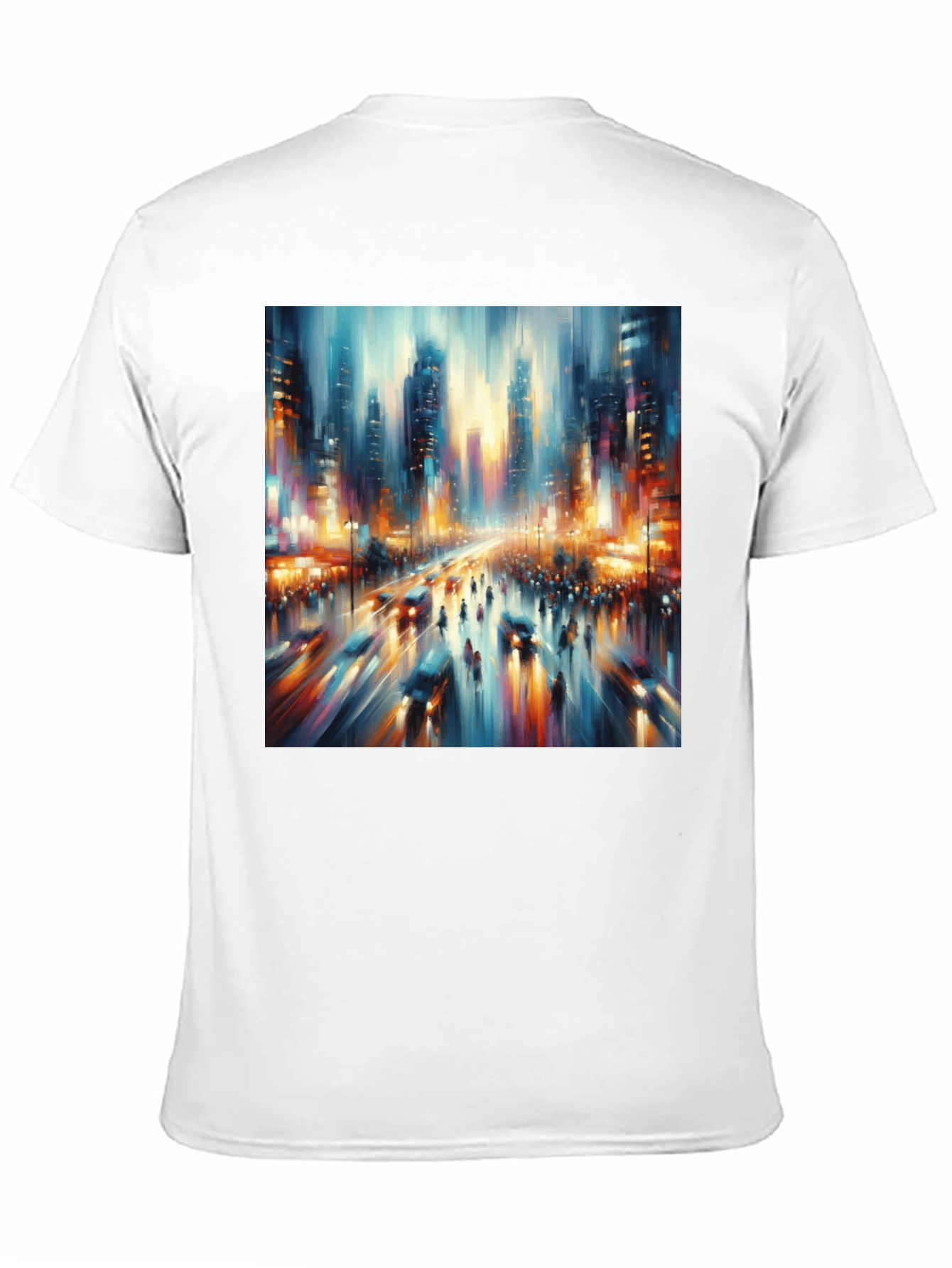 Abstract Cityscape Tee - Modern Art T-Shirt
