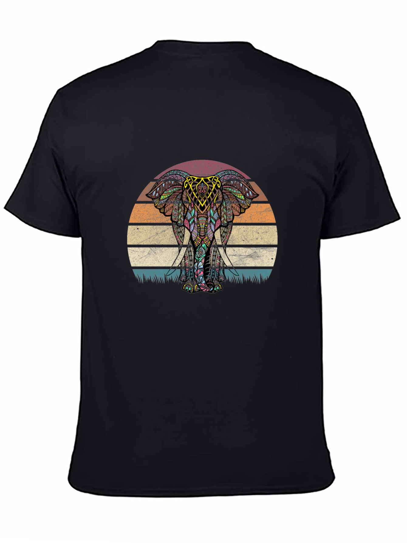 Elephant Sunset Graphic Tee