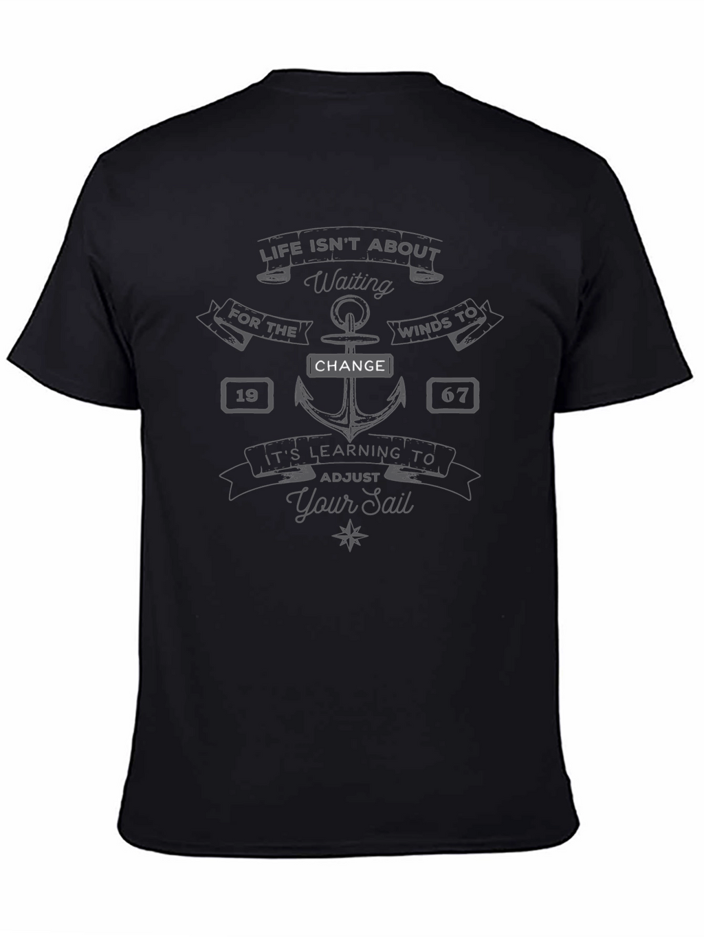 Nautical Inspirational T-Shirt - Adjust Your Sail