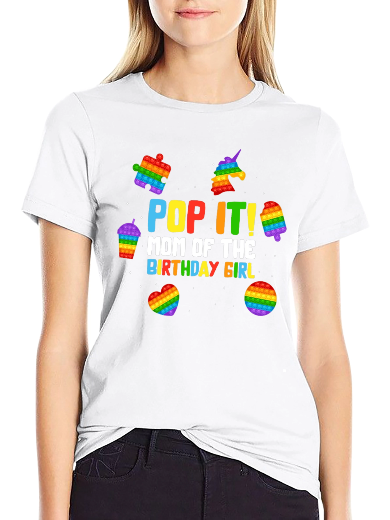 Pop It! Mom of the Birthday Girl T-Shirt
