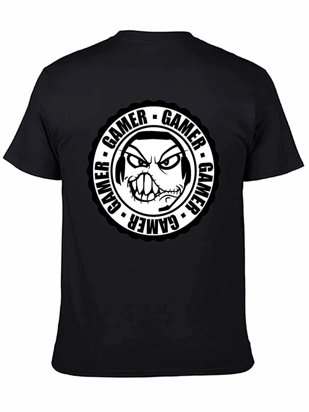Gamer Graphic Tee - Angry Gamer Face