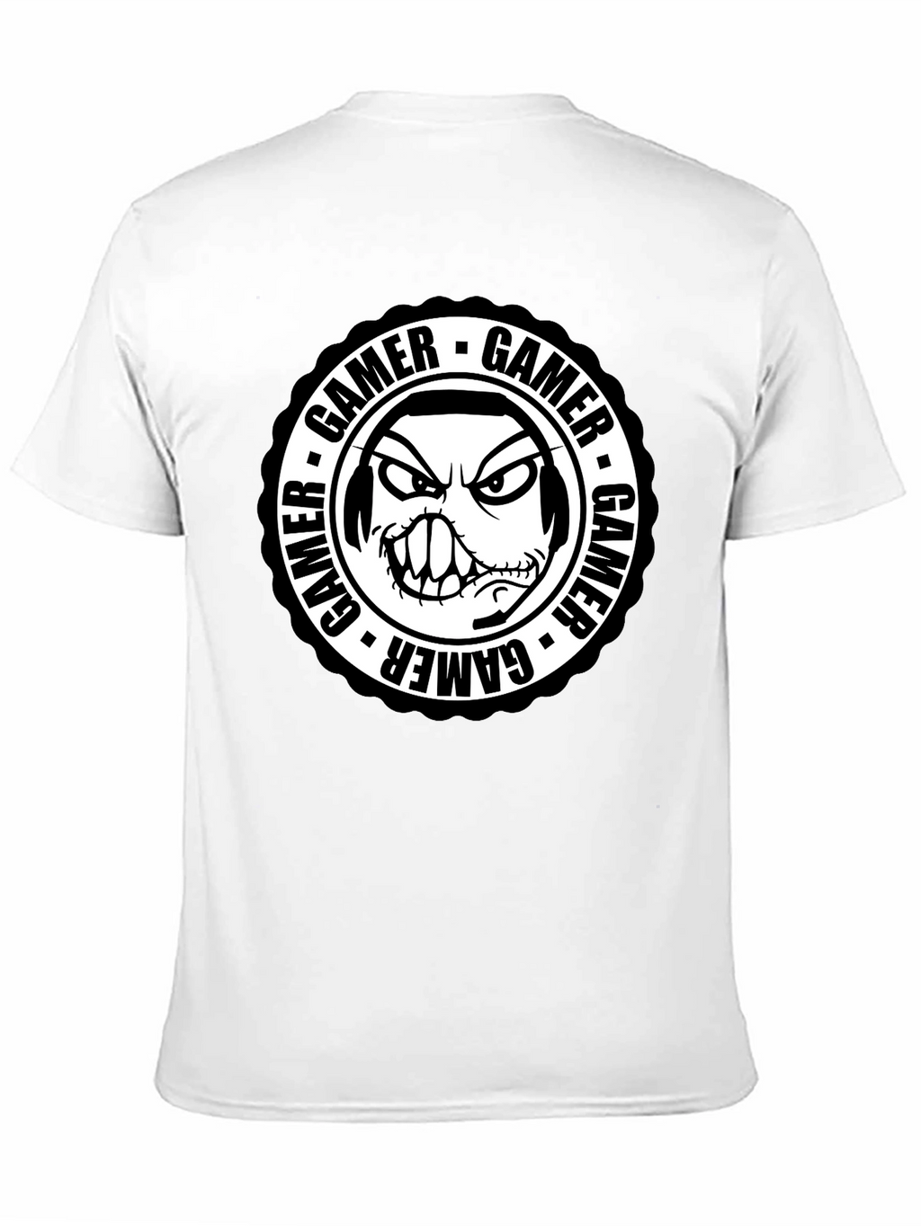Gamer Graphic Tee - Angry Gamer Face