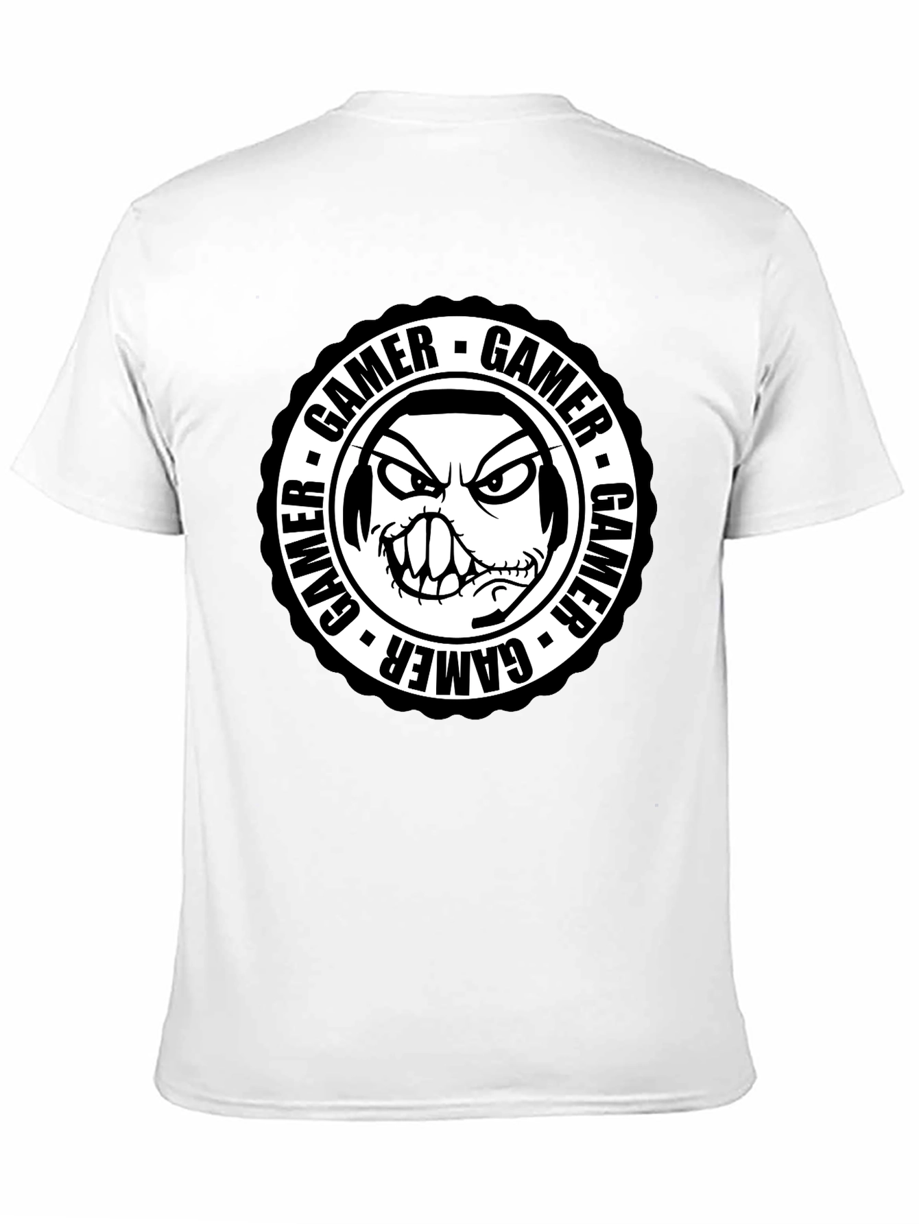 Gamer Graphic Tee - Angry Gamer Face