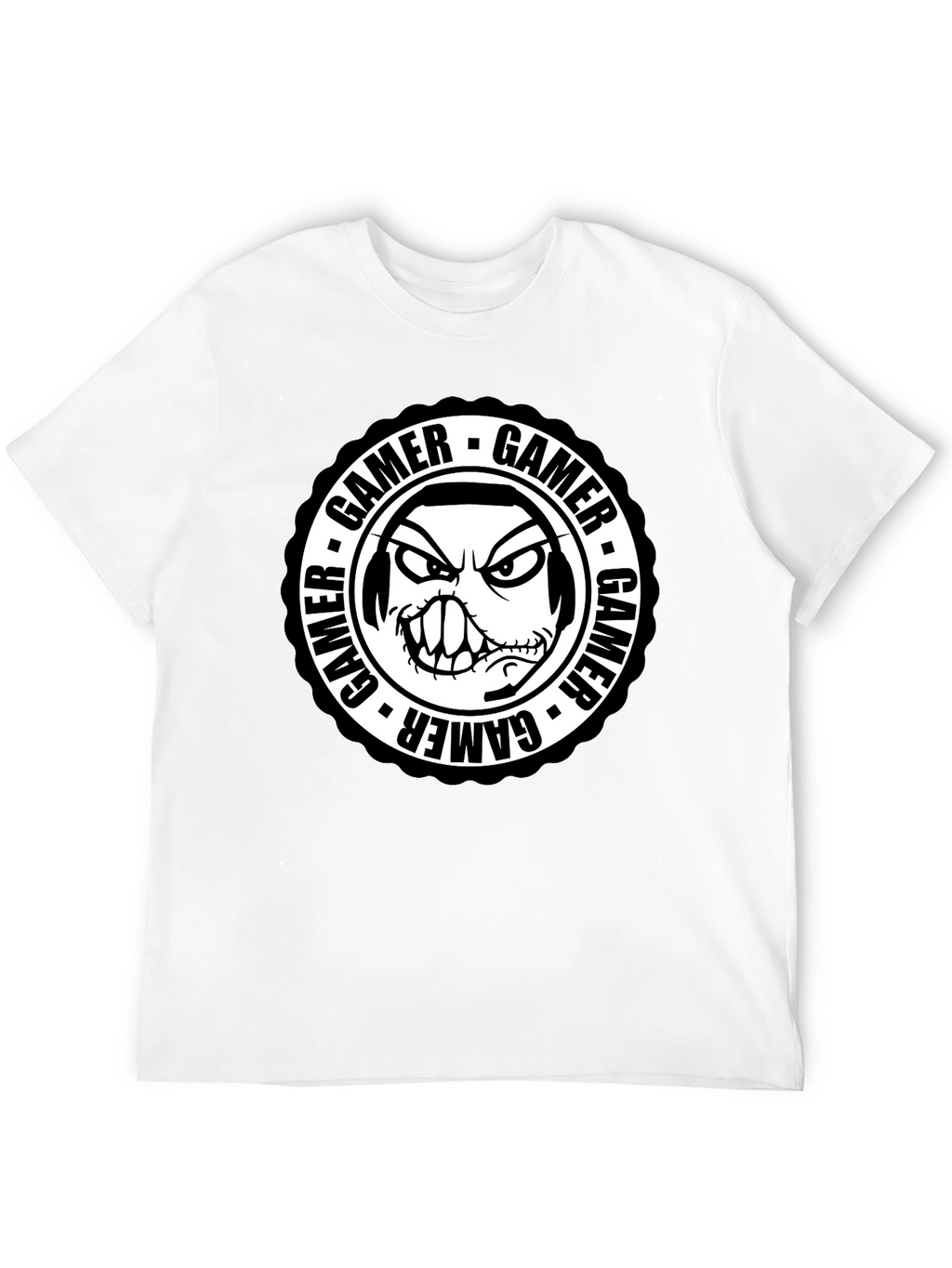 Gamer Graphic Tee - Angry Gamer Face
