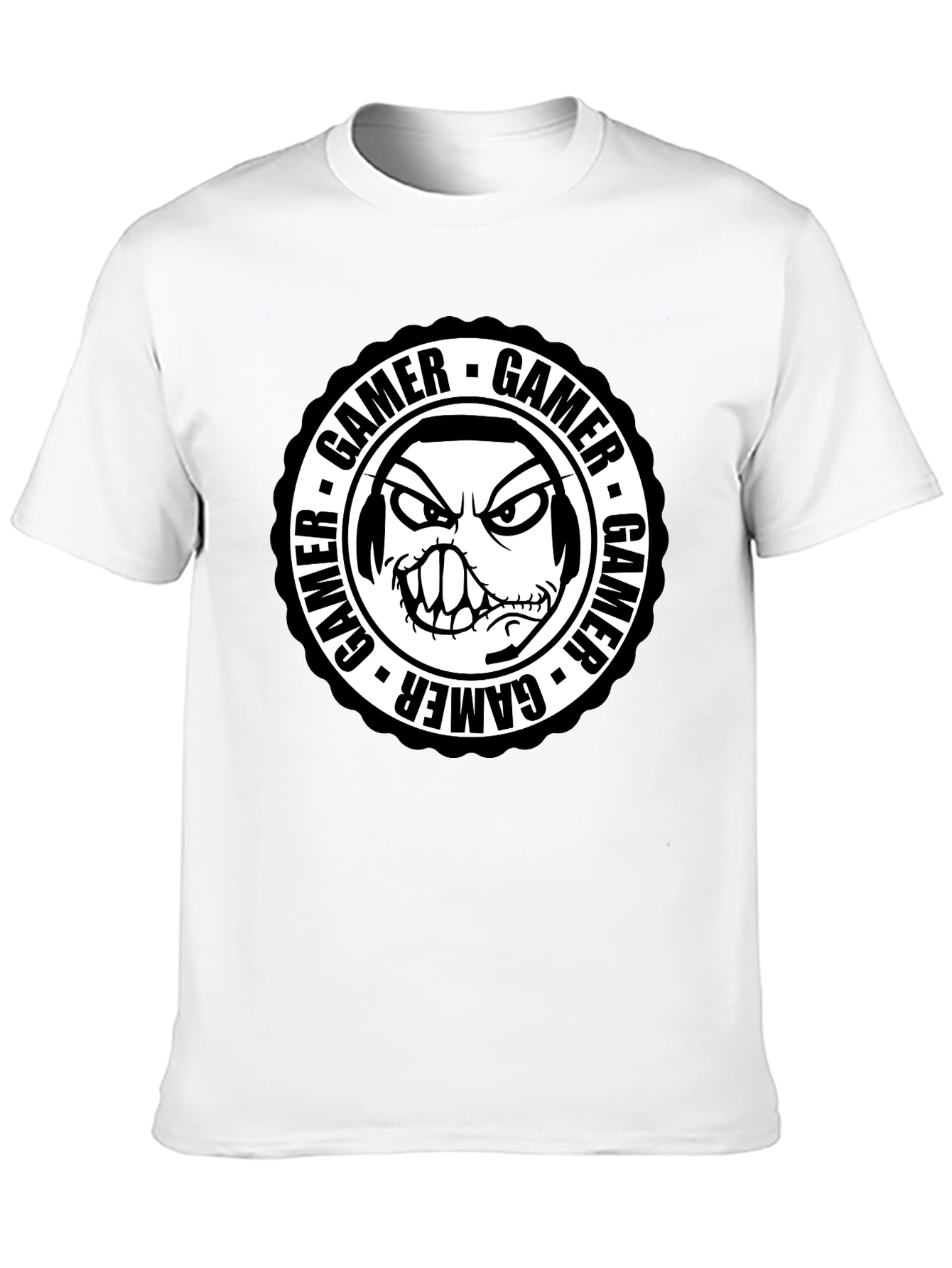 Gamer Graphic Tee - Angry Gamer Face